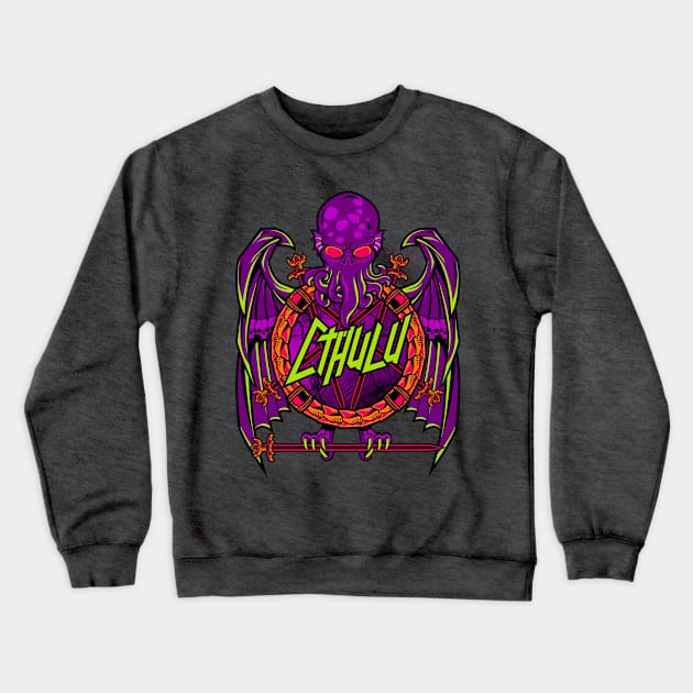 Cthulhu Rocks Crewneck Sweatshirt by nadzeenadz